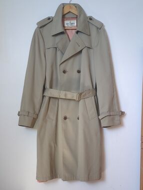 Nino Cerruti Beige Men's Classic Trench Coat